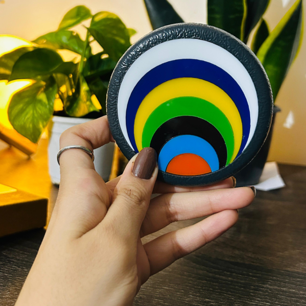 Rainbow Arc Fridge Magnet – Colorful Layered Refrigerator Magnet for Home Décor